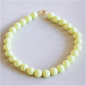 Bazou Collana di perline XXL - lime