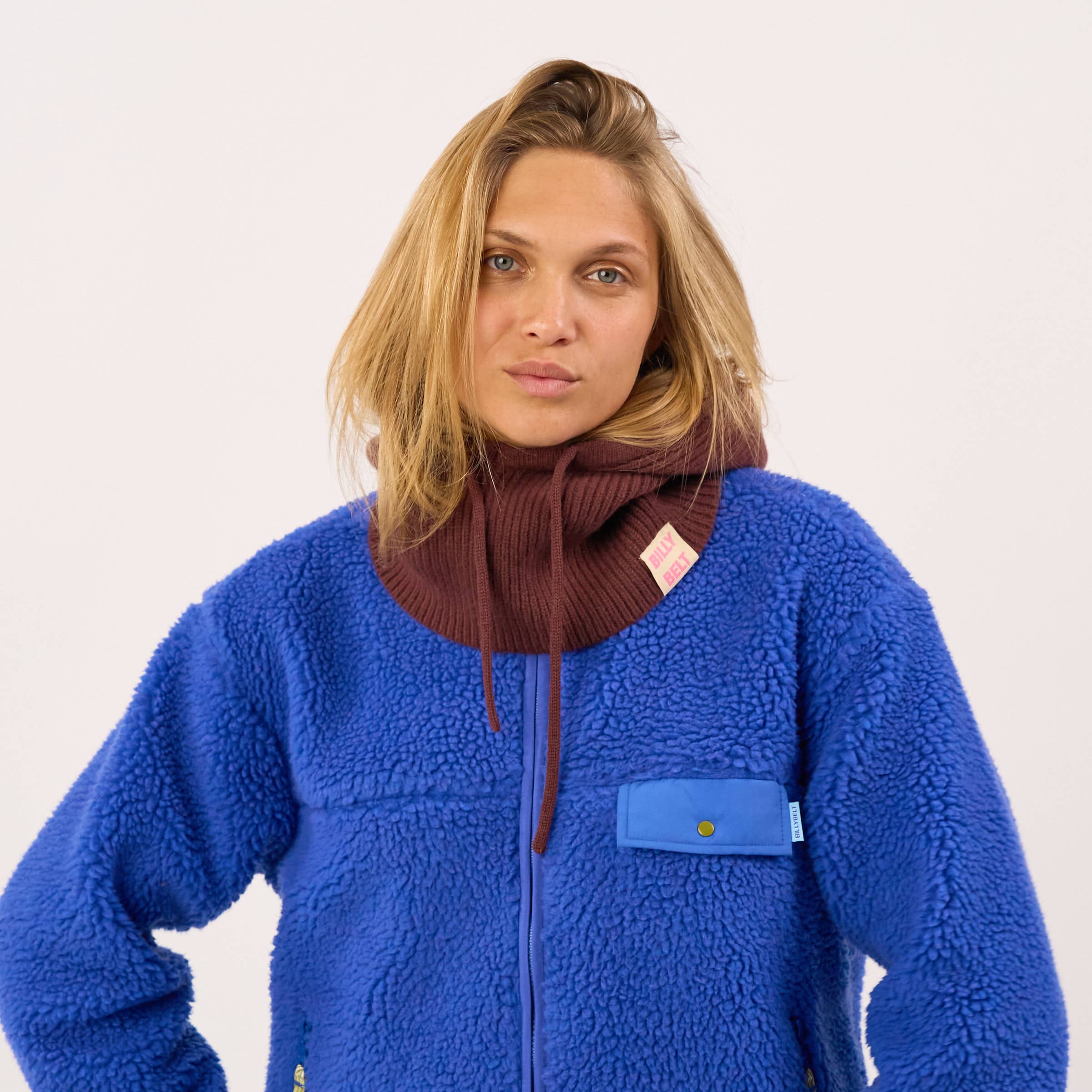BILLYBELT Passamontagna in 100% lana - Marrone: Taille unique