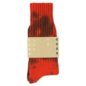 ESCUYER Calzini Tie Dye - Arancio/Nero: EU 39/45 UK 6/10.5 US 6.5/11