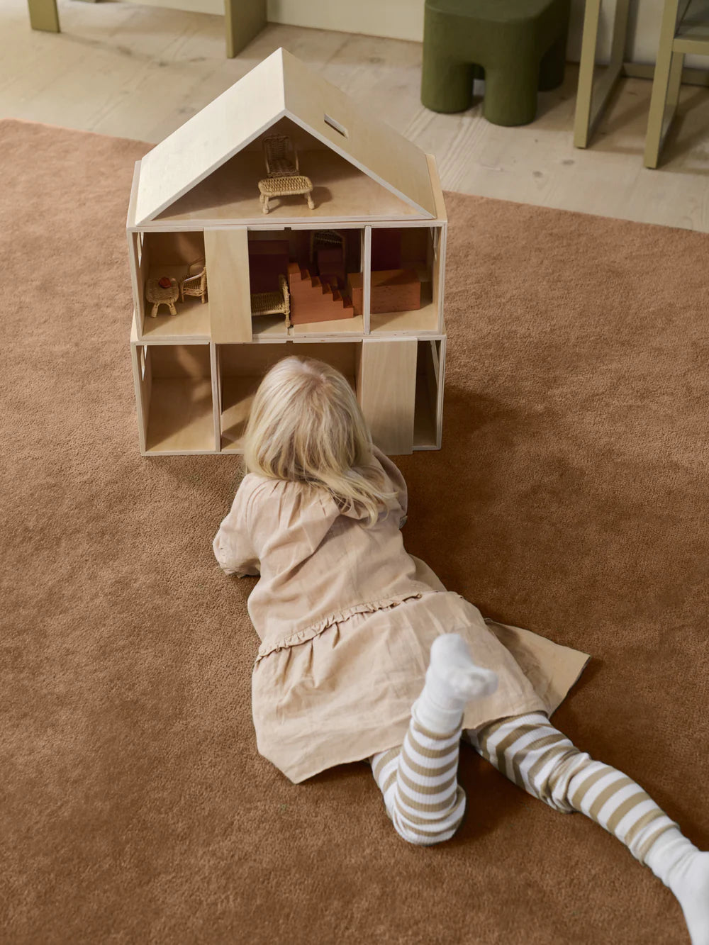 FERM LIVING Casa impilabile Toro Legno Naturale