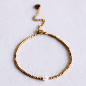 Bazou Bracciale di perline con una perla