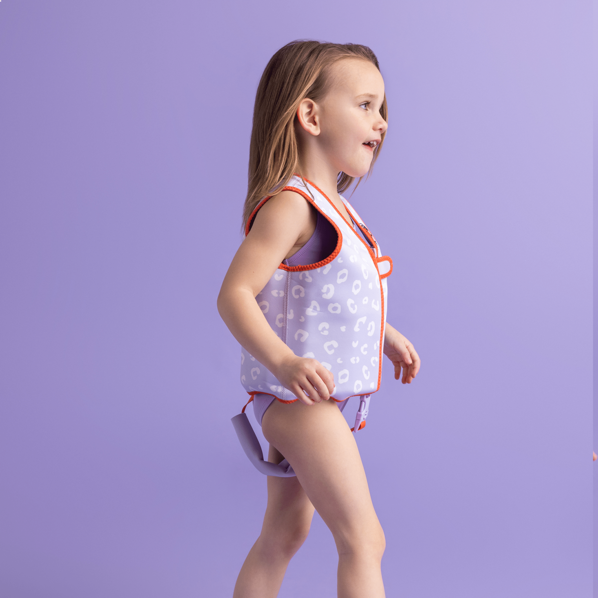 Swim Essentials Giubbotto da nuoto - Lila Leopard