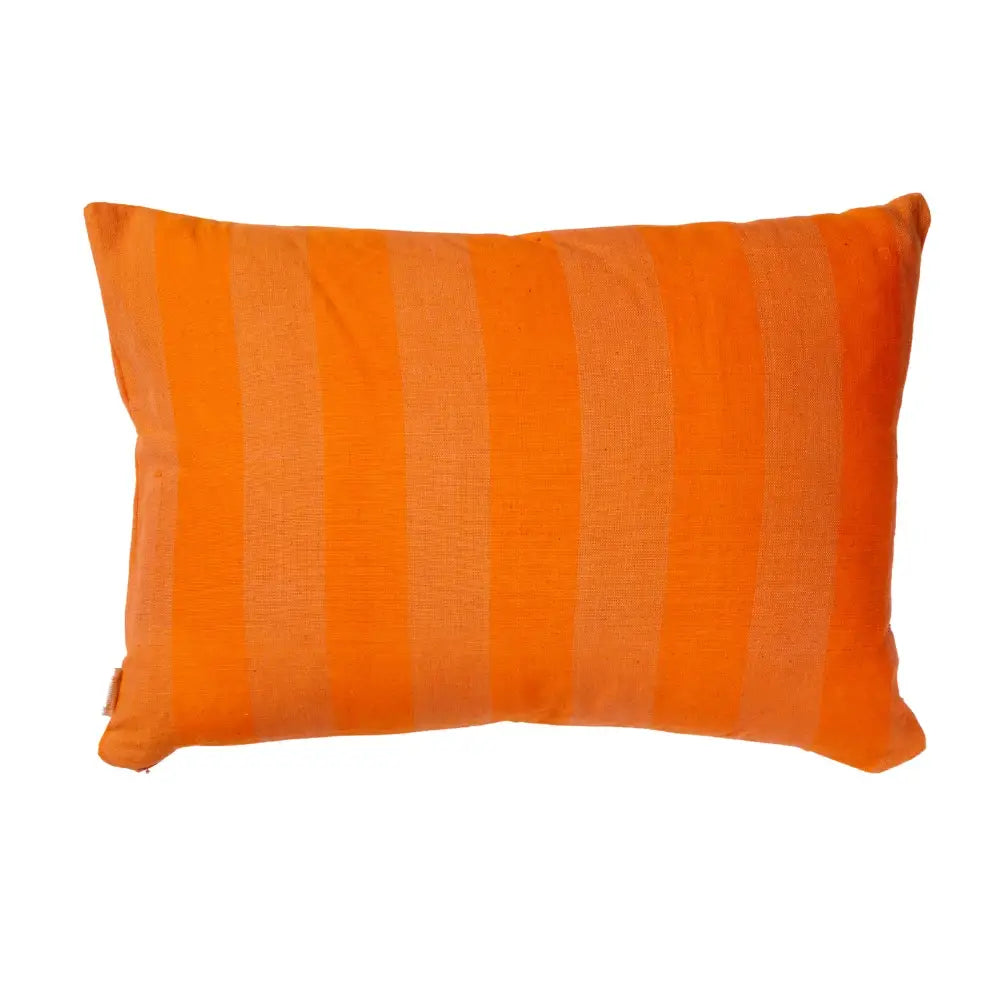 Bonheur du Jour Fodera per cuscino - Strisce Arancione