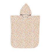 GRECH & CO Poncho Asciugamano da Bagno | Cotone Organico - Prato al Tramonto