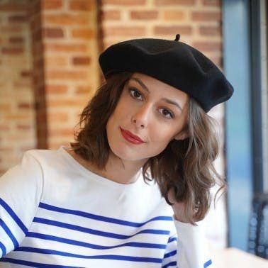 Le Beret Français Basco classico Nero