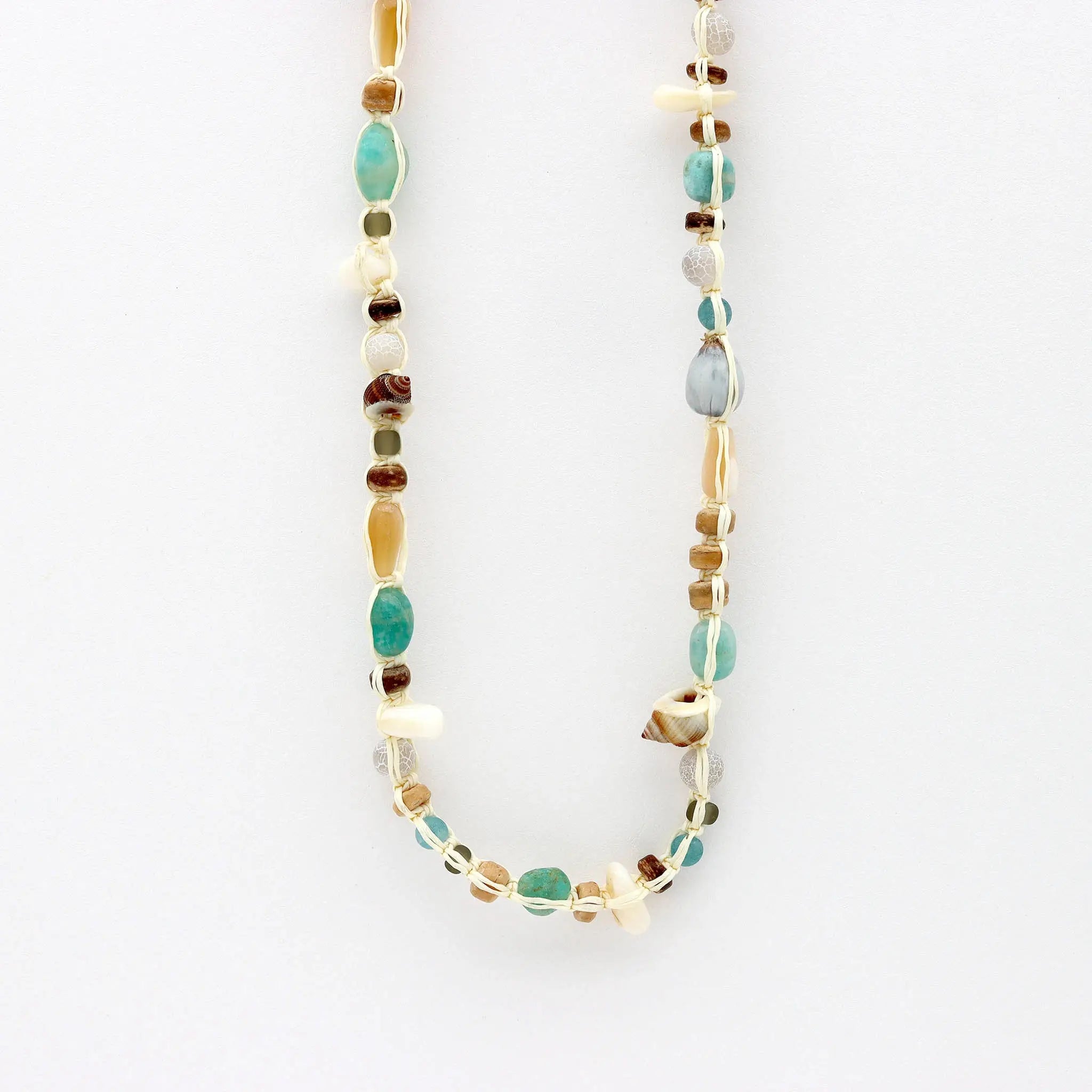Pineapple Island Collana girocollo con perline di semi Nixie: Naturale