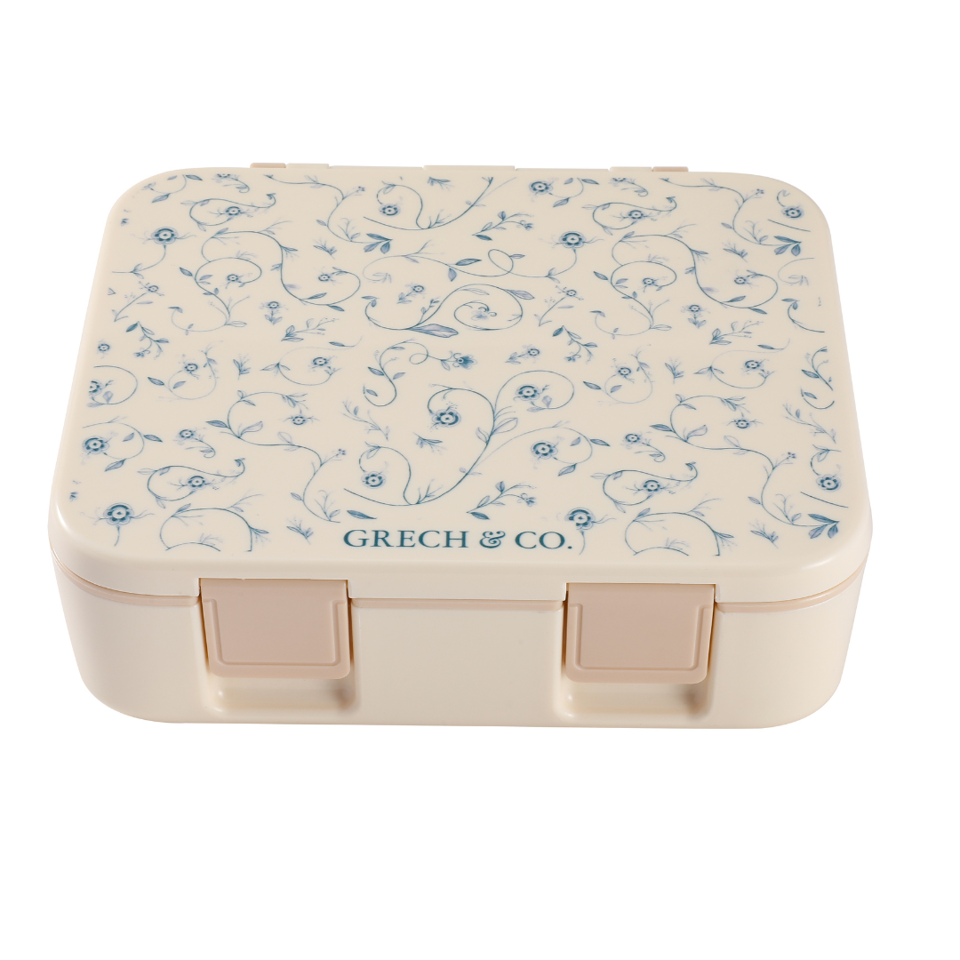 GRECH & CO Lunchbox a 3 Scomparti a Prova di Perdite | Lille Cottage Club: Sienna a quadretti