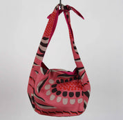 Les Belles Vagabondes Borsa Bobby in seta Non ti scordar di me Rosa