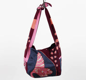Les Belles Vagabondes Borsa Bobby in seta Agami Bordeaux