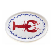 BLU KAT Vassoio Ovale per Servire Aragosta - 31x22cm