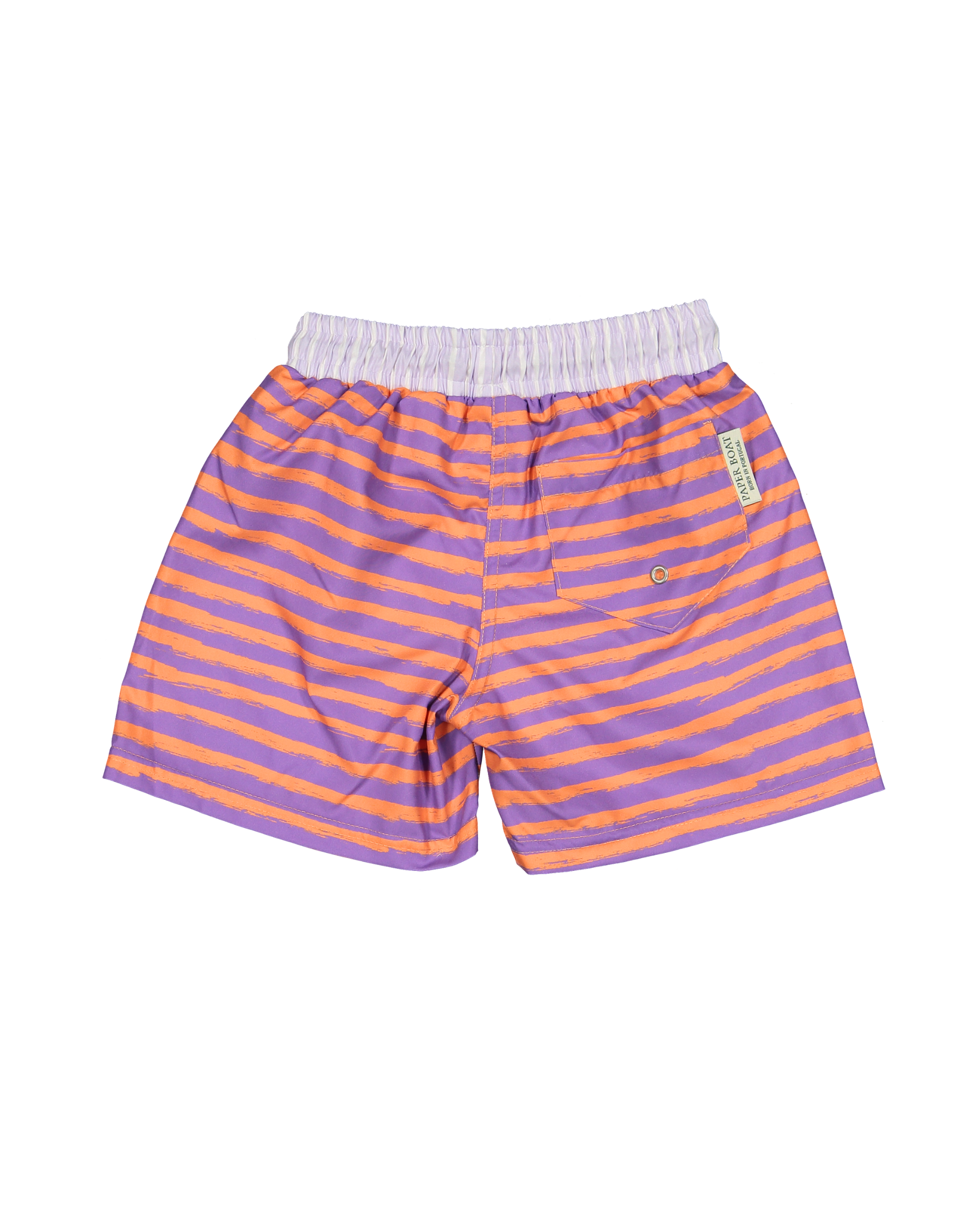 PAPER BOAT Pantaloncini da bagno classici a righe lavanda