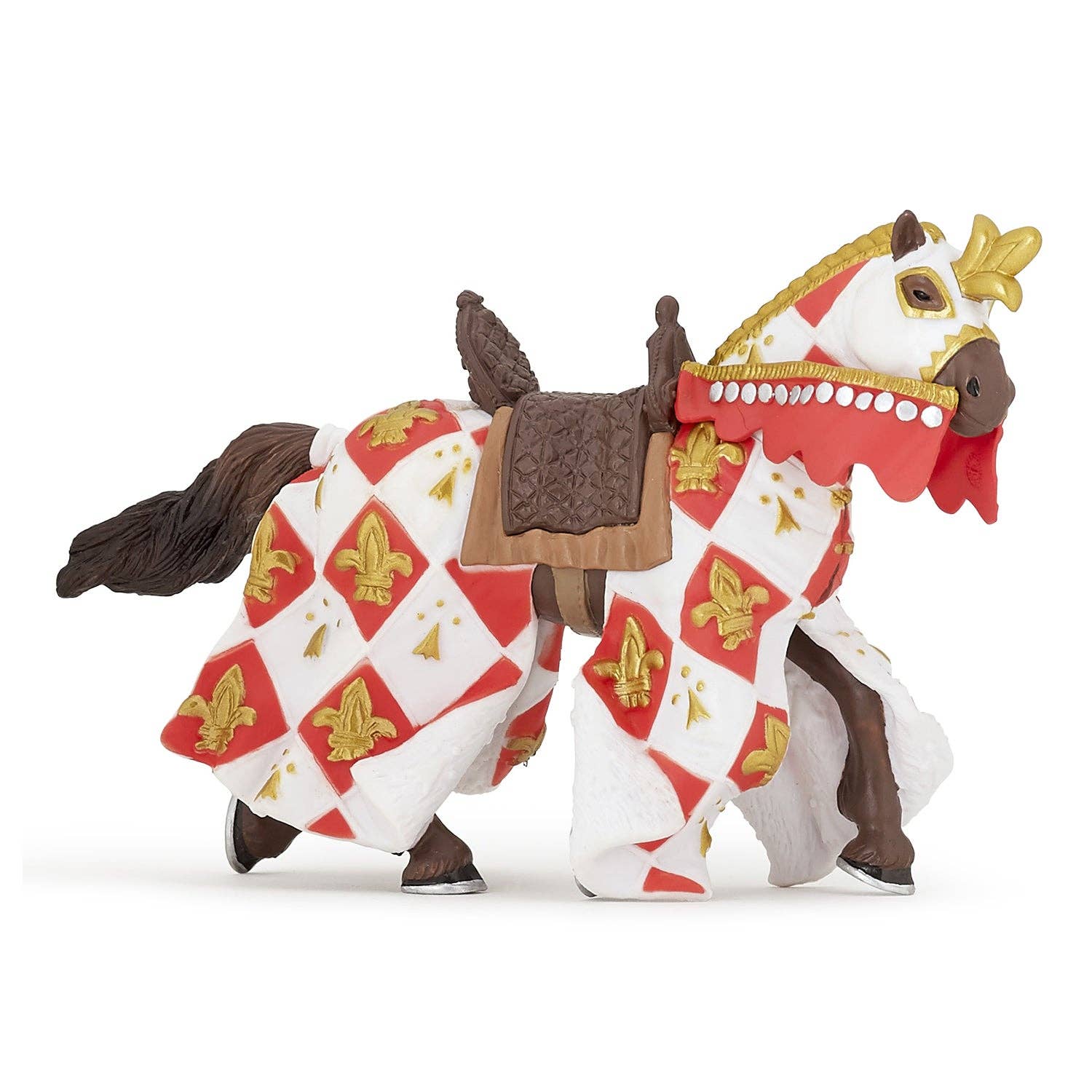 Papo Figurina cavallo bianco giglio stilizzato