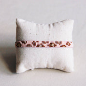 Bazou Bracciale in tessuto con stampa leopardata - cognac/pesca
