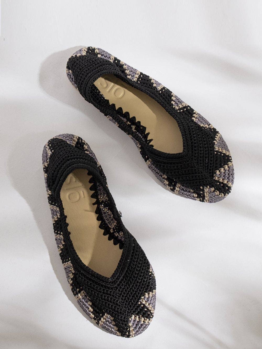 slō Ballerine all'uncinetto Moonless_Black