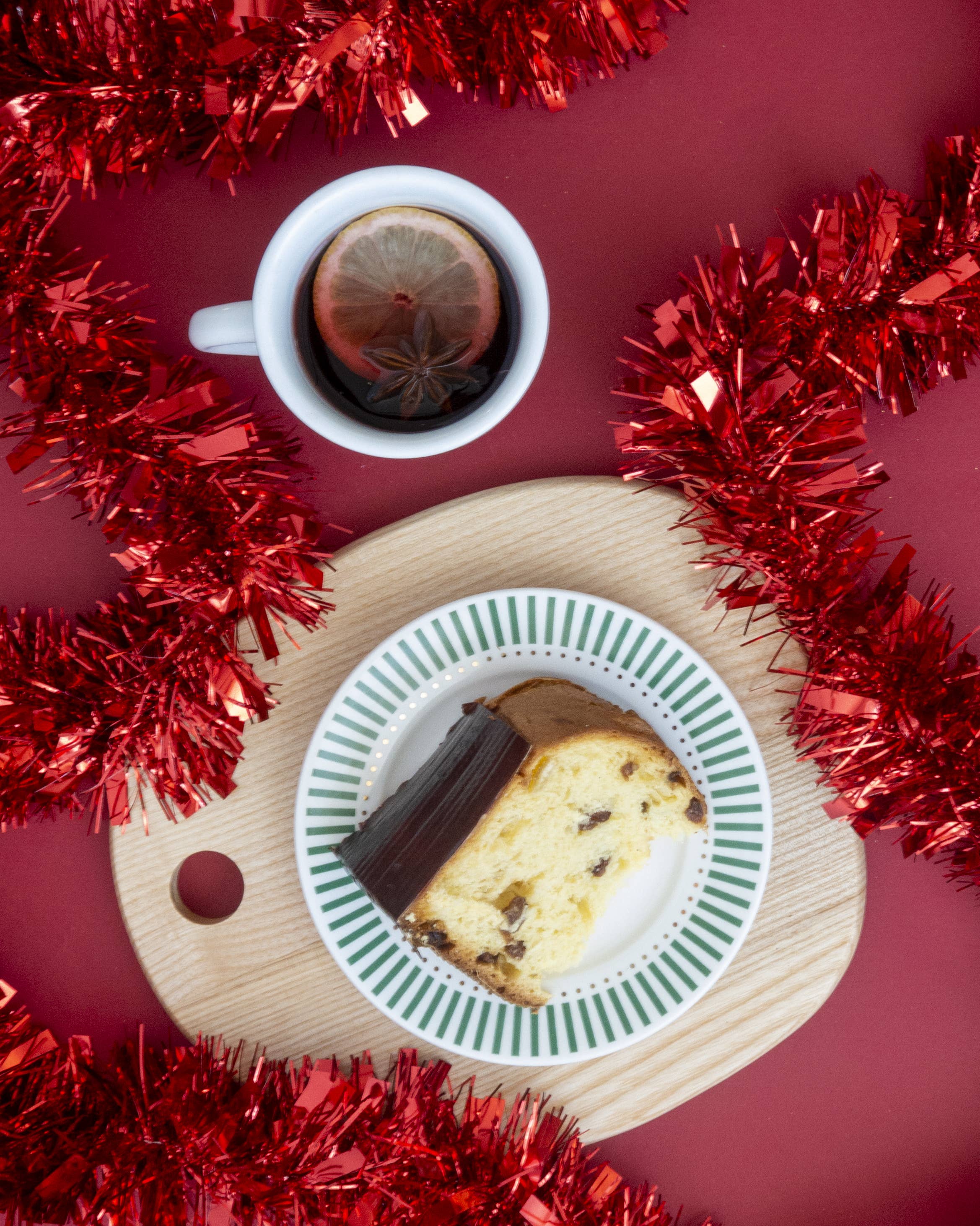 ilaria.i CIN CIN - Piatto in porcellana regalo perfetto per il Natale