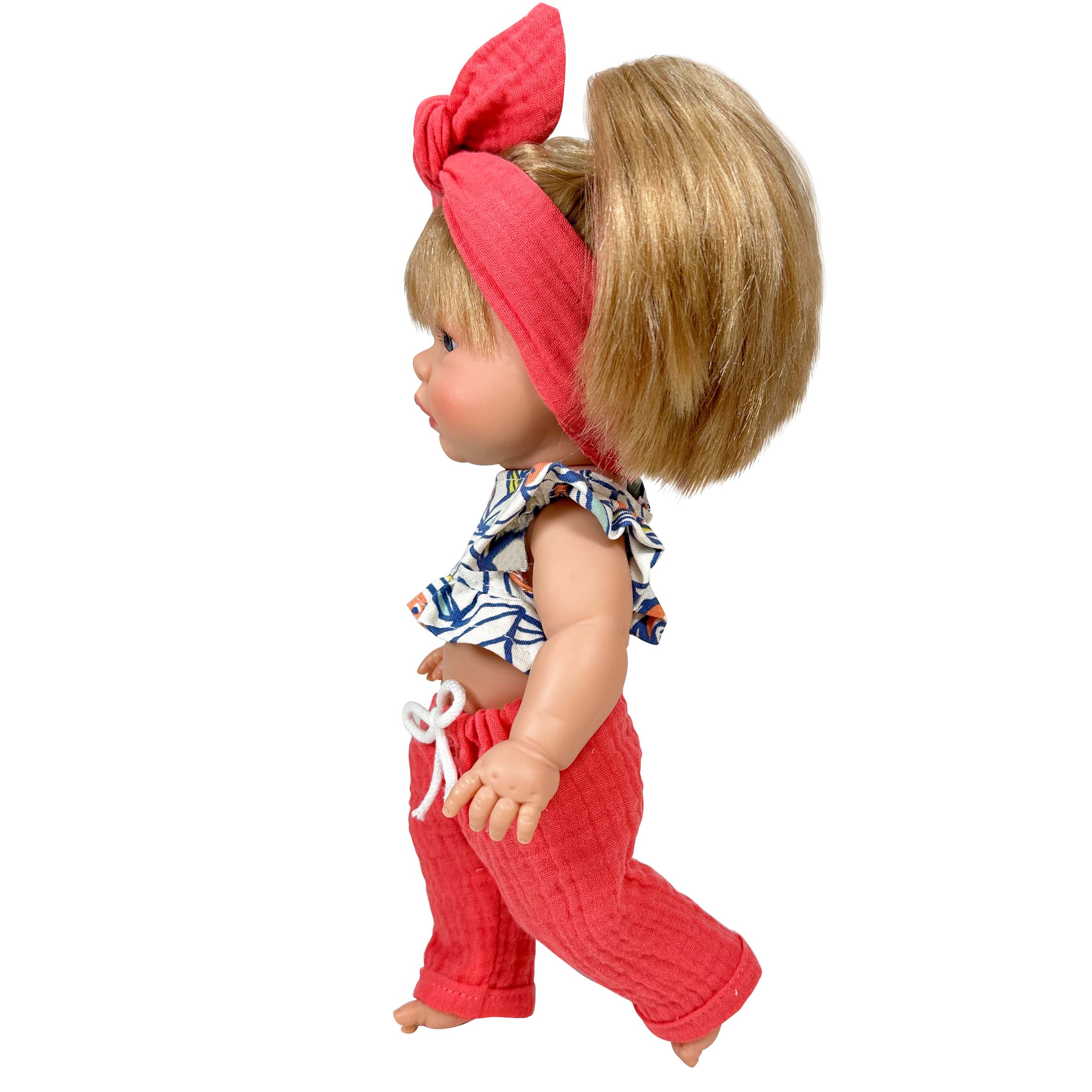 Nines Artesanals d'Onil Dolls Bambola JOY Emily, 37 cm in vinile anatomica e lavabile: ZAINO