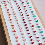 Bazou Collana a forma di margherita — Mix Rosso/Rosa