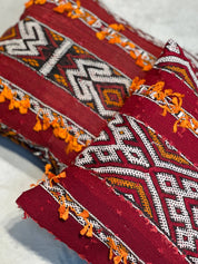 SOUK in the CITY Cuscini ZEMMOUR con nappe arancioni 45/45: Con ripieno