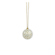 Kinta Pallina di Natale con cappellino a pois, finitura oro, 3 cm: Cognac