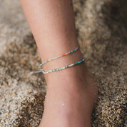 Pineapple Island Cavigliera con perline Alila Dainty: Arancia