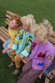ToutVintage Giacca ricamata in cotone granchio BAMBINI