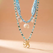 Goupi Lab Collane sirena mediterranee con conchiglie e stelle marine: Starfish Necklace