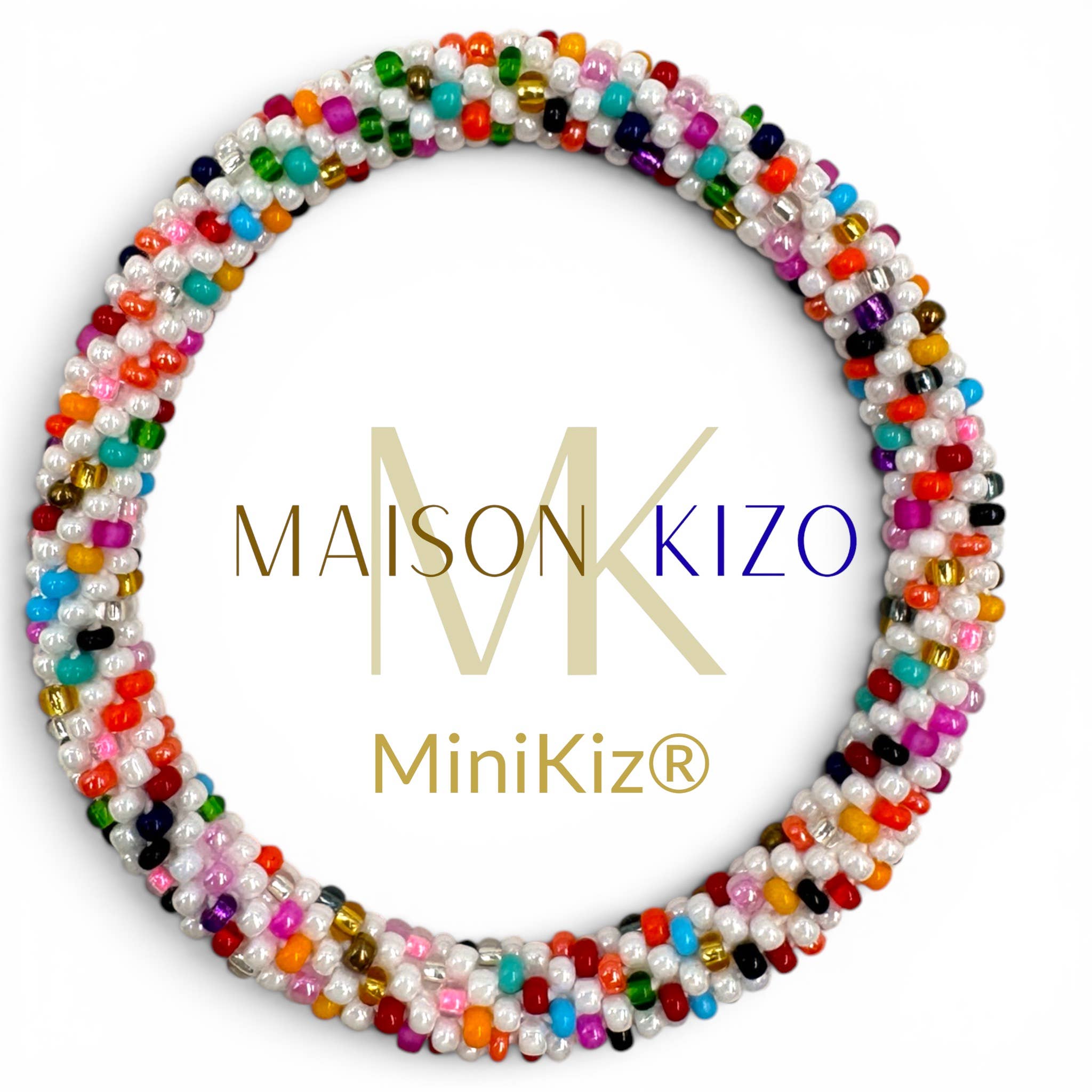 MAISON KIZO Bracciale nepalese MINIKIZ per bambini e polso piccolo adulto K10