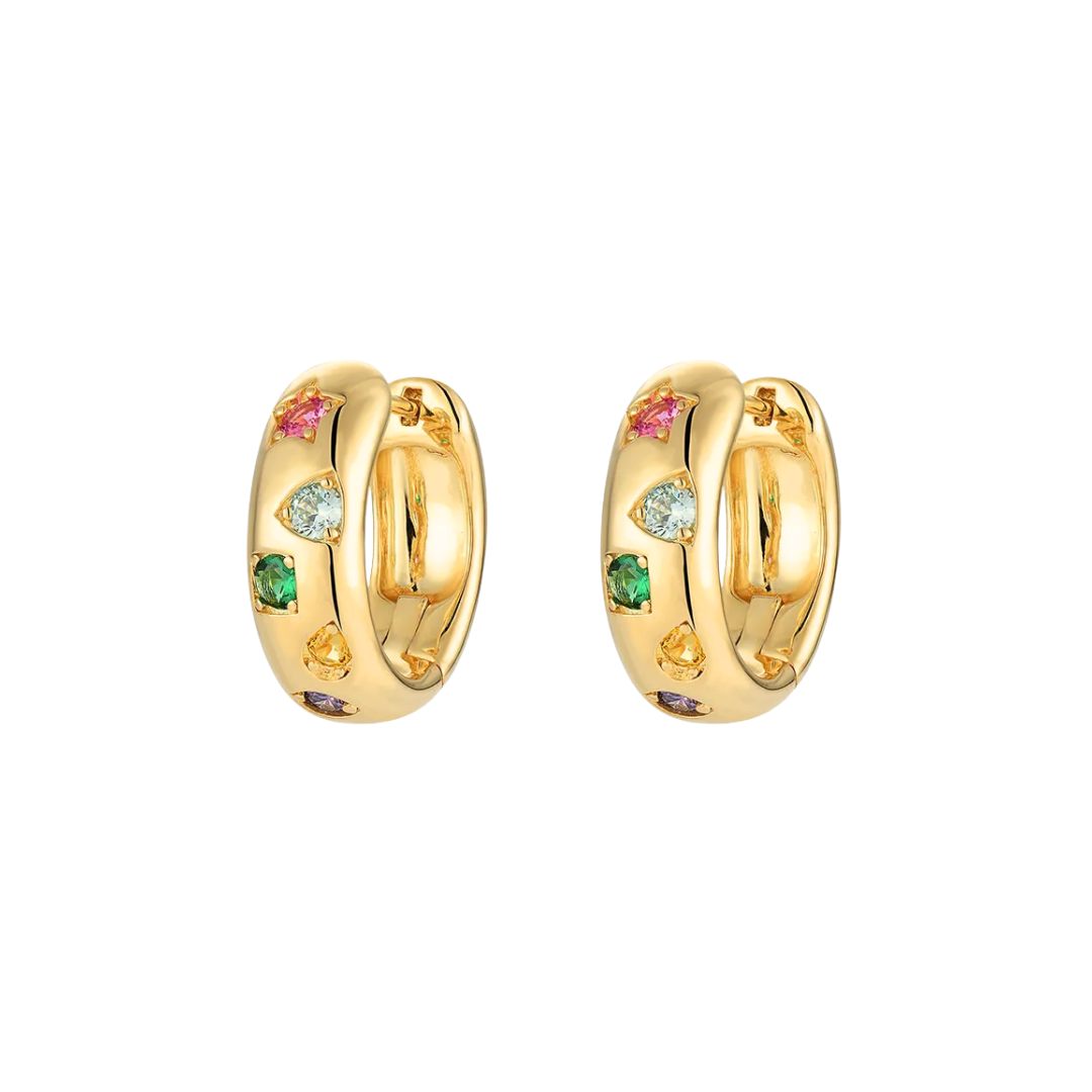 Rosies Cerchi di coriandoli: Multicolor / Goud
