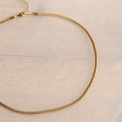 Bazou Catena a serpente piatta, 3 mm, colore oro