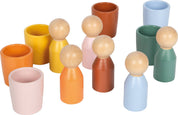 Small foot Bicchieri di ordinamento Montessori con figure | Motricità | Legno