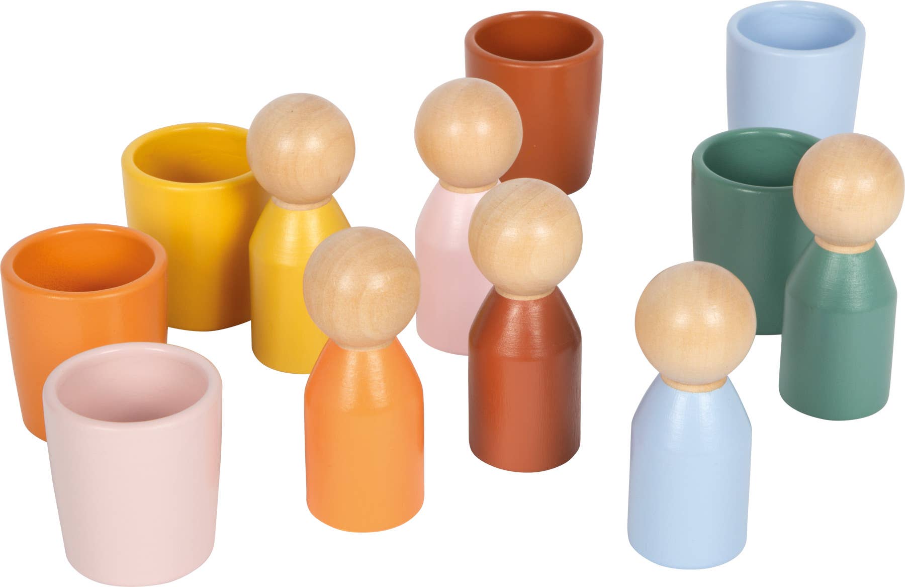 Small foot Bicchieri di ordinamento Montessori con figure | Motricità | Legno