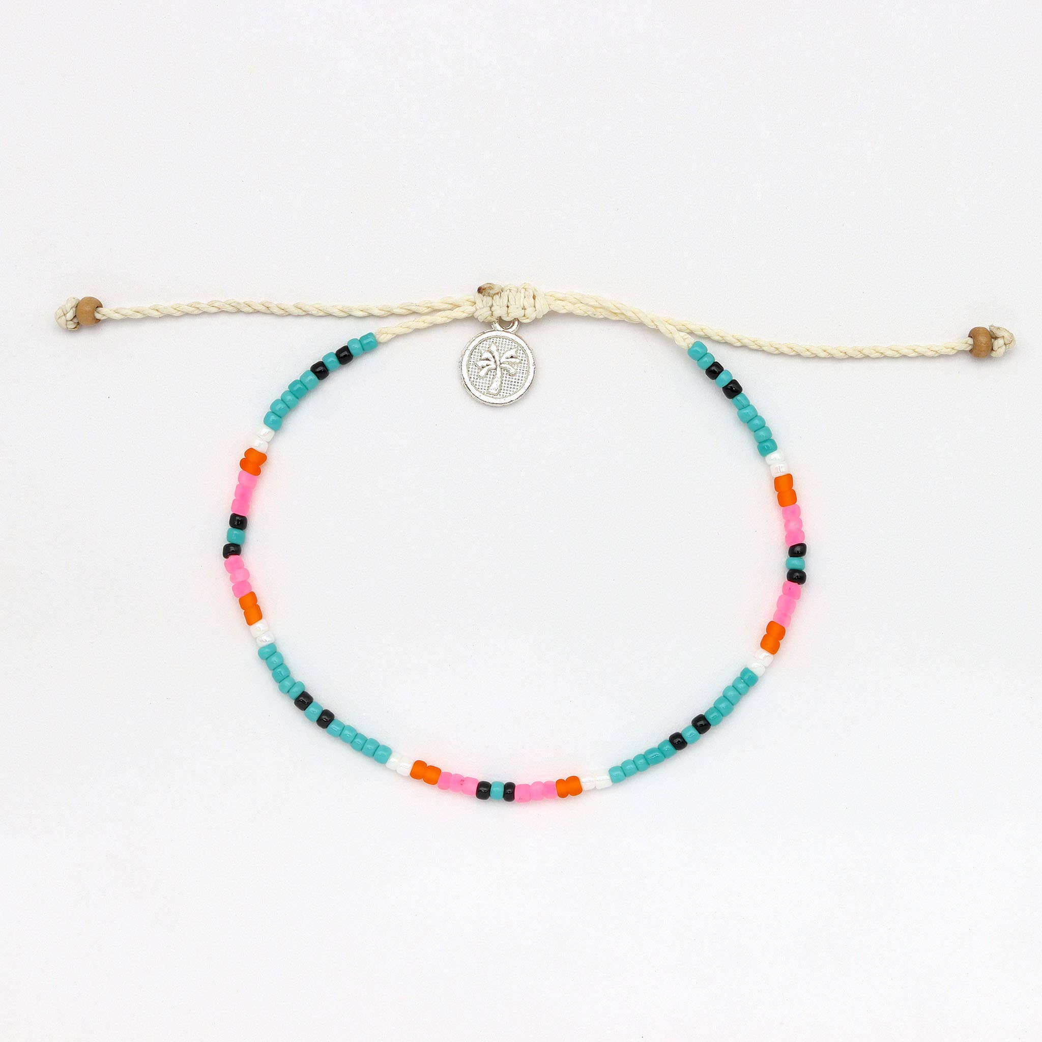 Pineapple Island Cavigliera con perline Nusa Dainty, cavigliera da spiaggia di Koh Surf: Beige