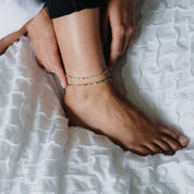 Pineapple Island Cavigliera con perline Alila Dainty: Arancia