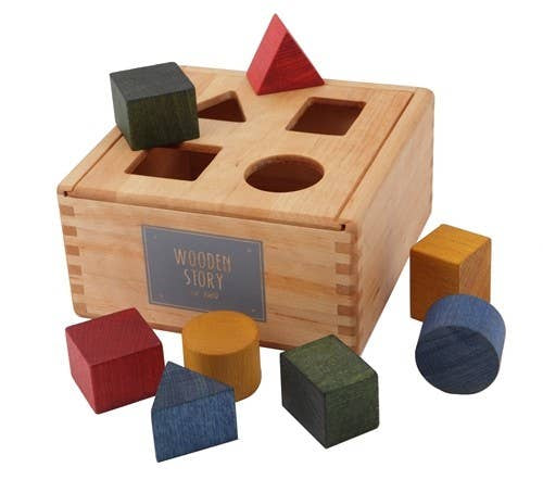 Wooden Story Sp. z o.o. Scatola ordinatrice di forme arcobaleno: Arcobaleno