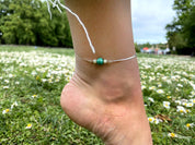 Iroquoise Cavigliera in malachite e argento 925