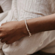 Pineapple Island Bracciale con Perline di Pietra Dune: Toni naturali