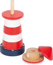 Small foot Torre impilabile Big Ocean Lighthouse | Giocattoli impilabili | Legno