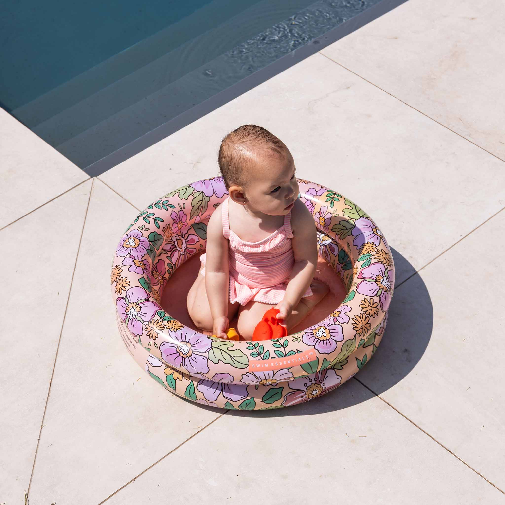 Swim Essentials Piscina per Bambini - Multicolore - Blossom - Ø 60 cm