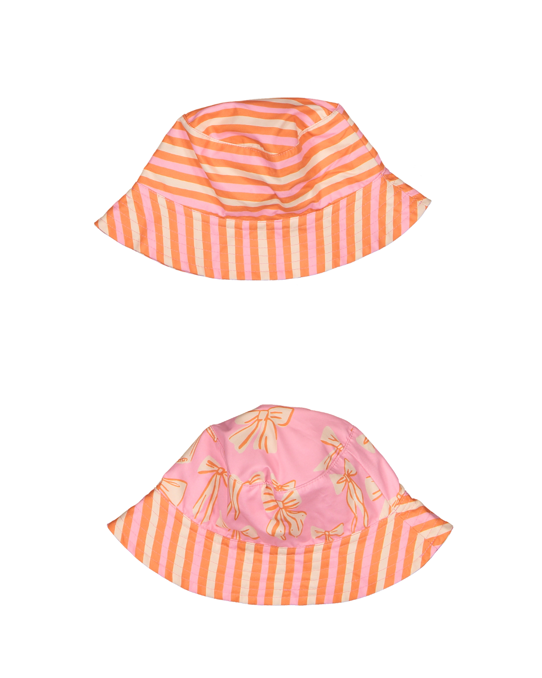 Paper Boat Cappello a secchiello a righe e fiocchi da spiaggia