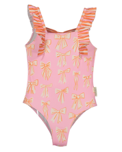 Paper Boat Costume da bagno a righe e fiocchi da spiaggia