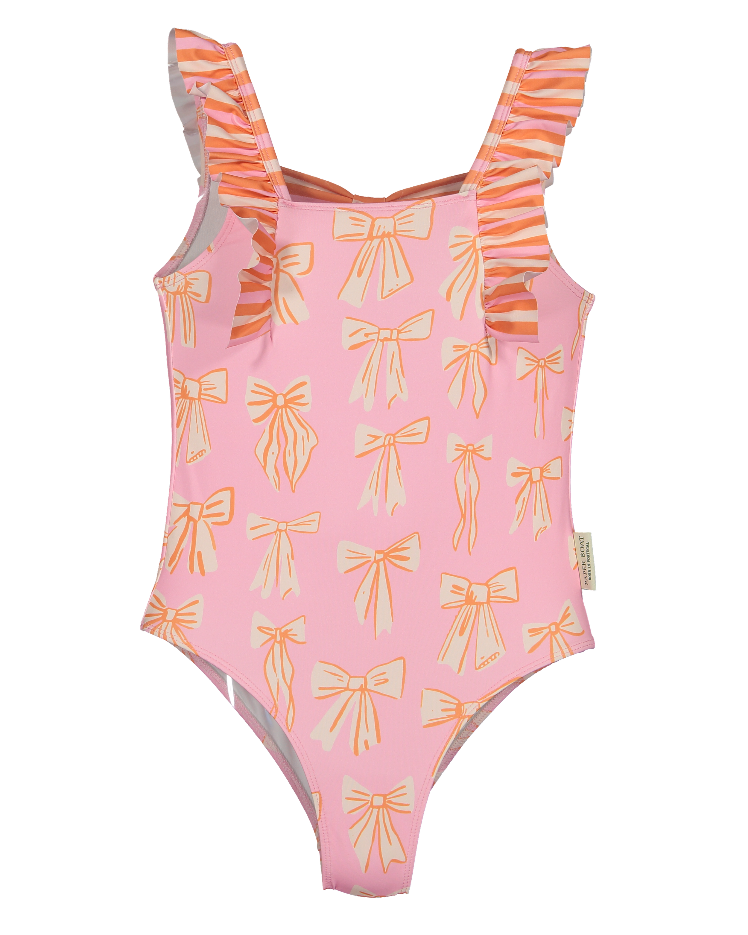 Paper Boat Costume da bagno a righe e fiocchi da spiaggia