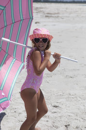 Paper Boat Costume da bagno a righe e fiocchi da spiaggia