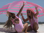 Paper Boat Costume da bagno a righe e fiocchi da spiaggia