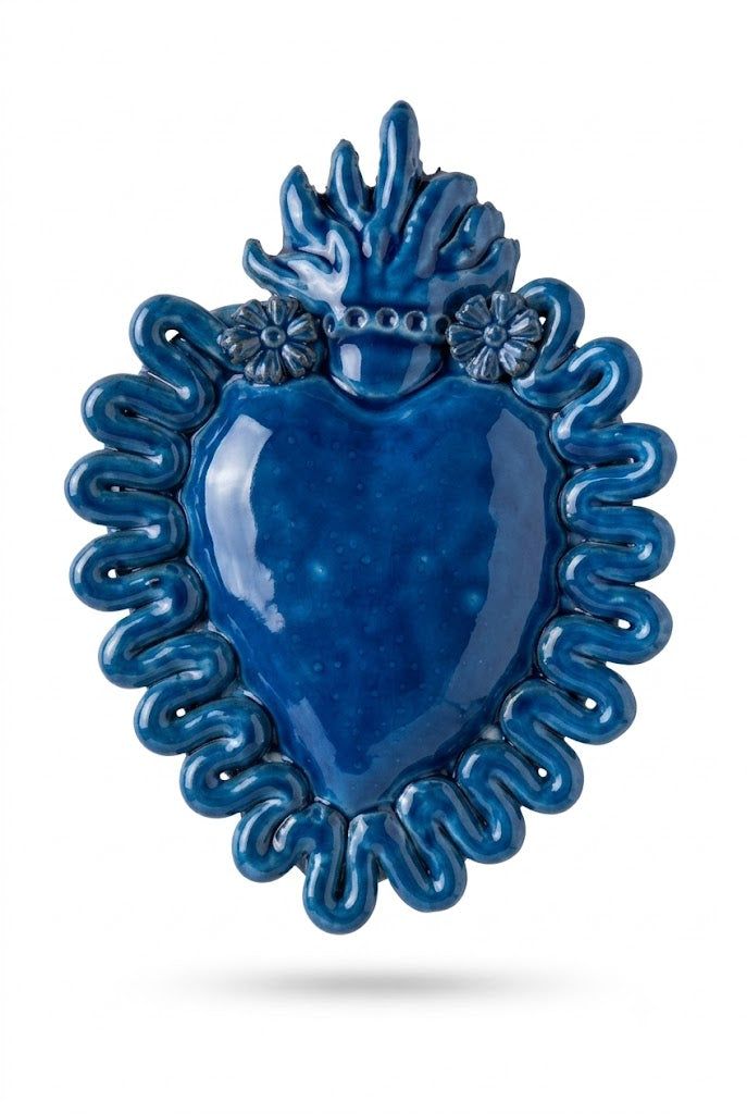Ceramiche Fratantoni - Cuore blu grande