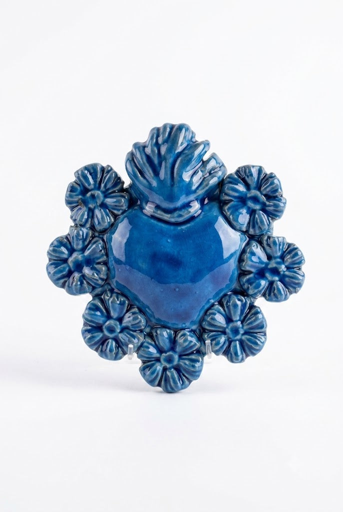 Ceramiche Fratantoni - Cuore blu piccolo 2