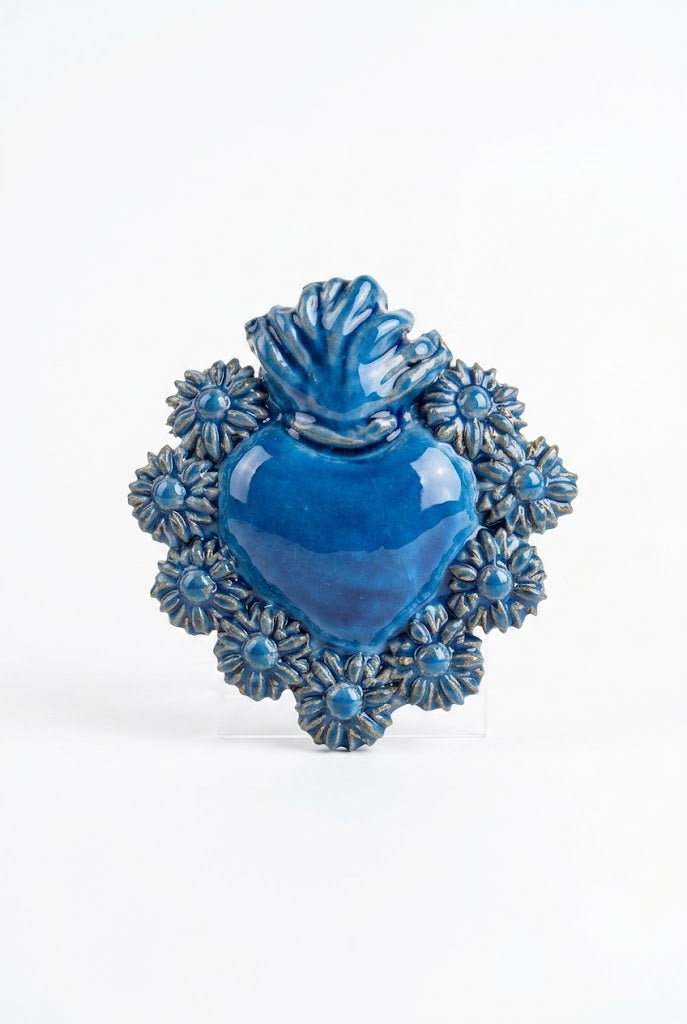 Ceramiche Fratantoni - Cuore blu piccolo 4