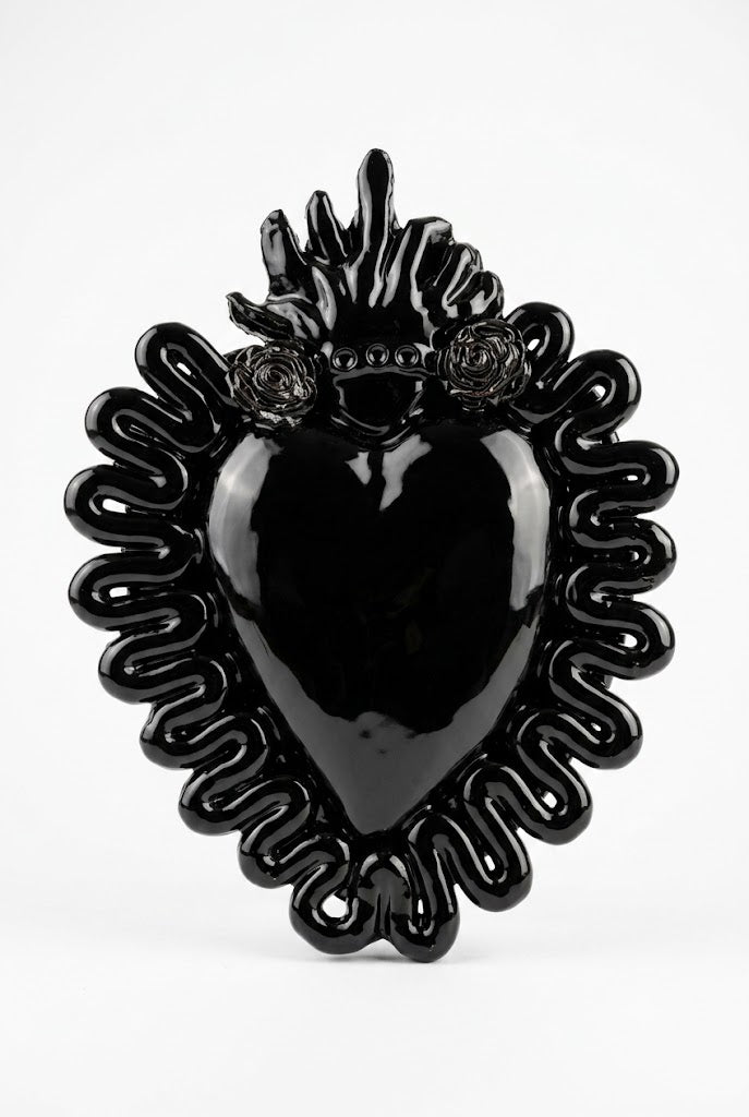 Ceramiche Fratantoni - Cuore nero grande