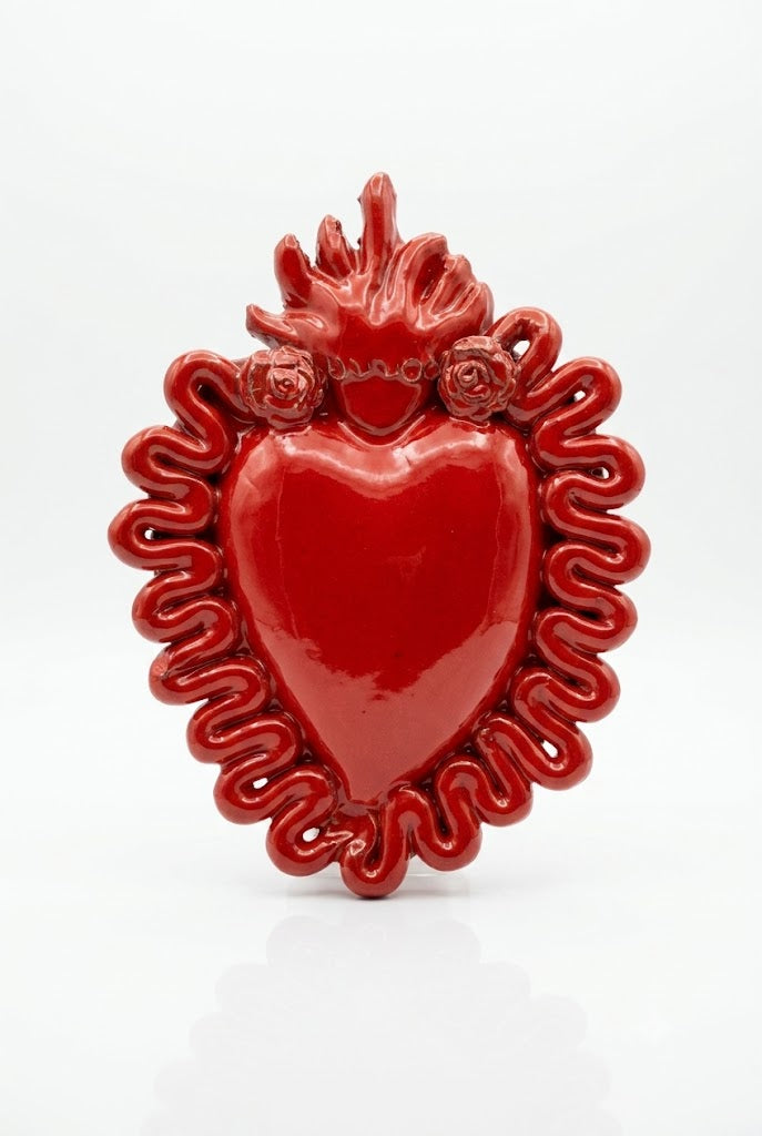 Ceramiche Fratantoni - Cuore rosso grande
