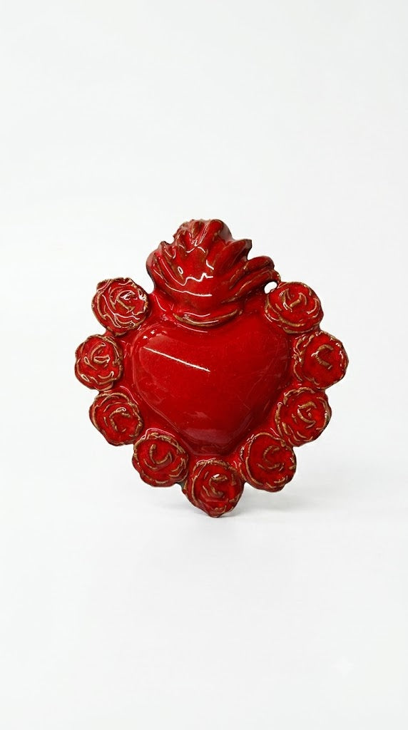 Ceramiche Fratantoni - Cuore rosso piccolo 1