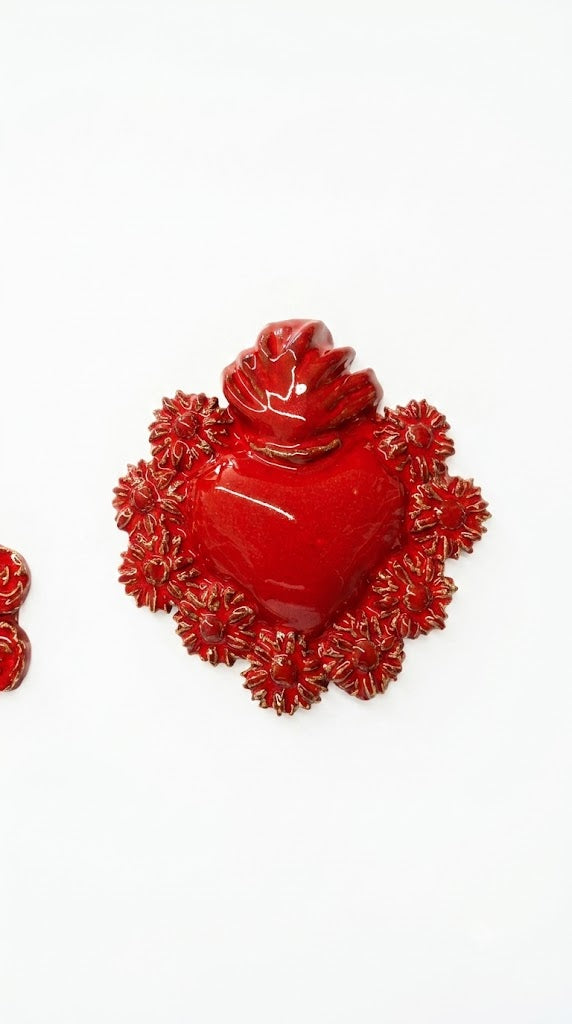 Ceramiche Fratantoni - Cuore rosso piccolo 2